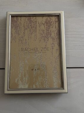 Rachel Zoe Silver Metal Photo Frame with Polished Edge